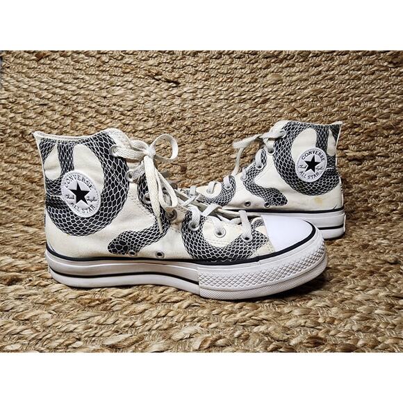 Converse Taylor Swift Reputation Era Snake Van Halen Sneakers Women's 11, Mens 9 - Picture 7 of 12